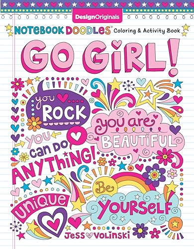 Notebook Doodles Go Girl!: Coloring & Activity Book von Design Originals
